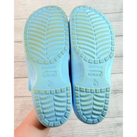 Crocs Classic Comfort Clog Slip On Sandal Shoes Mens Size 15 Artic Blue - Picture 7 of 7